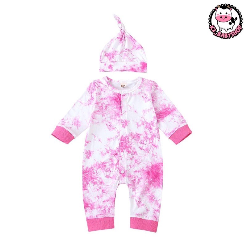 BABY K2 - Sleepsuit tie dye + topi