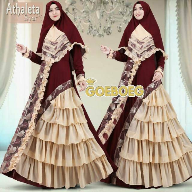 Ready siap kirim.. Athaleta syari by goebog