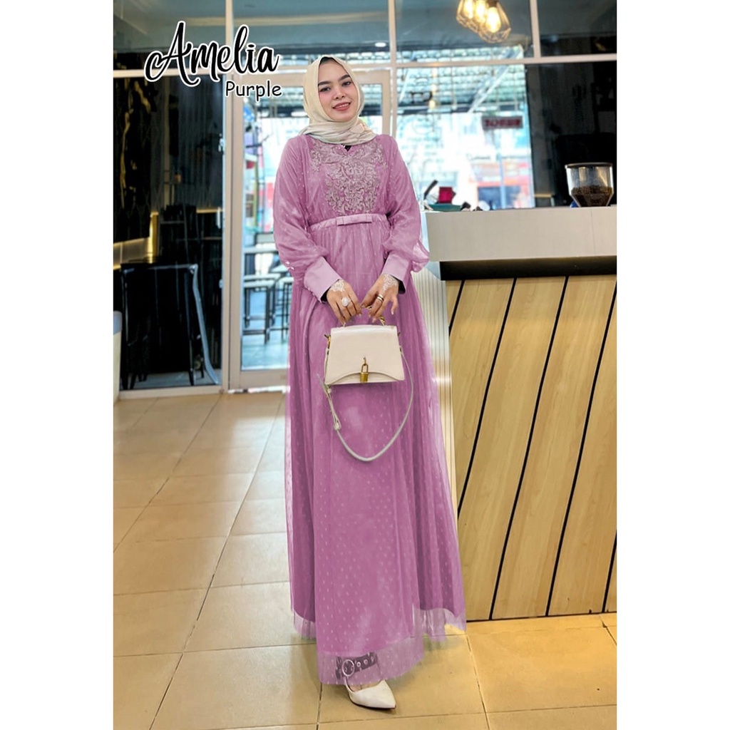 GAMIS PESTA AMELIA DRESS BRIDESMAID NIKAHAN