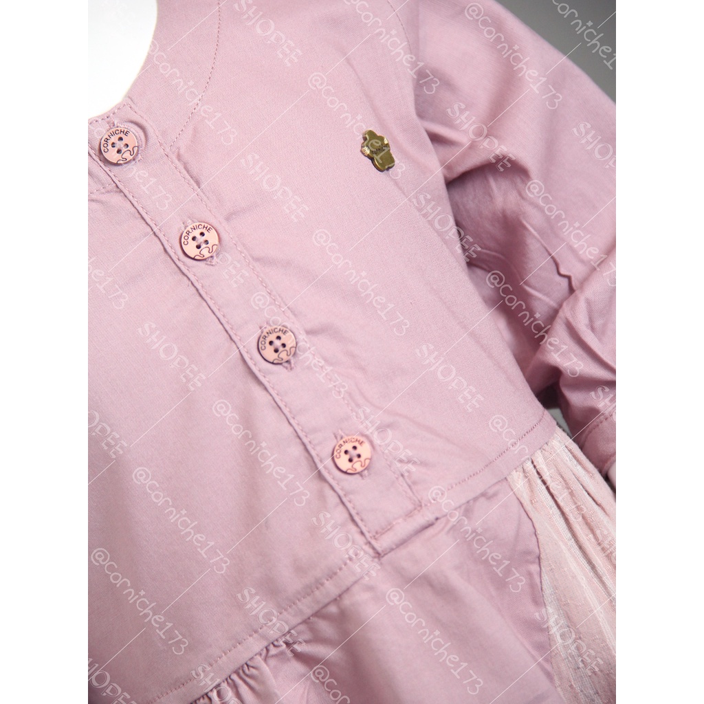 Corniche Kids Dwiva Dress Kids Wood Rose - TH K50094