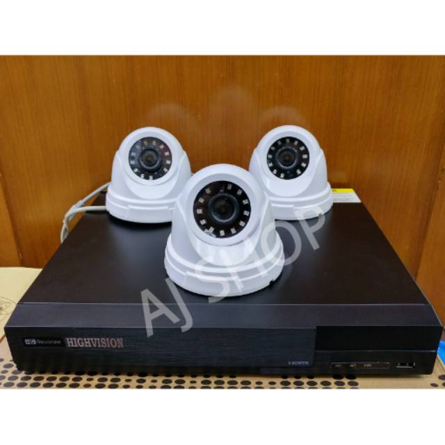 Paket Cctv 3 MP 3 Kamera Full HD 1080P Lengkap Tinggal Pasang