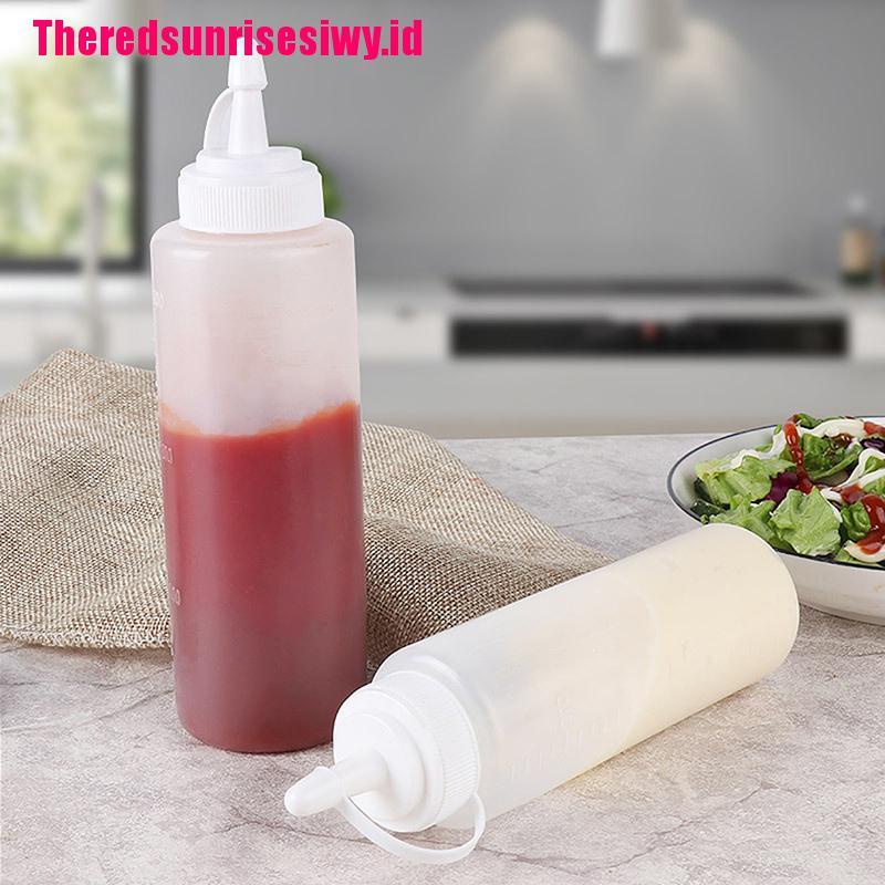 4pcs Botol Dispenser Saus Salad / Kecap Model Remas