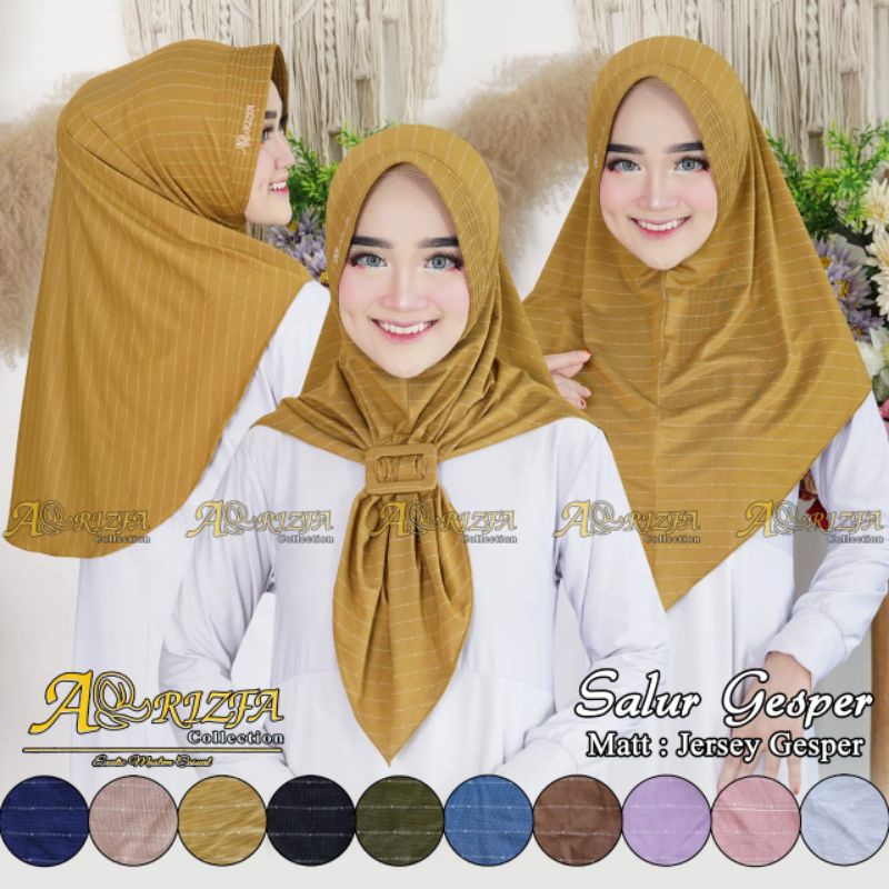 HIJAB INSTAN SALUR GESPER/ BERGO BY AR-RIZFA