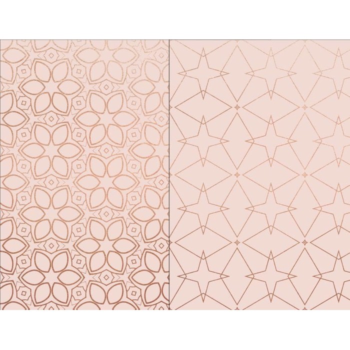 Kertas Scrapbook - Rose Gold Design