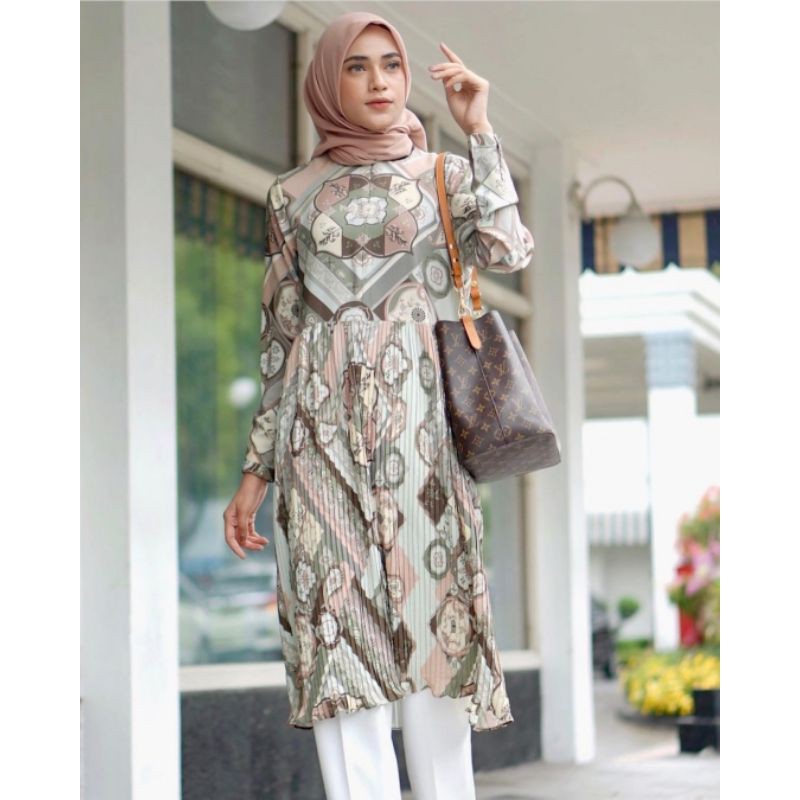 Sahara pleats tunik heaven lights