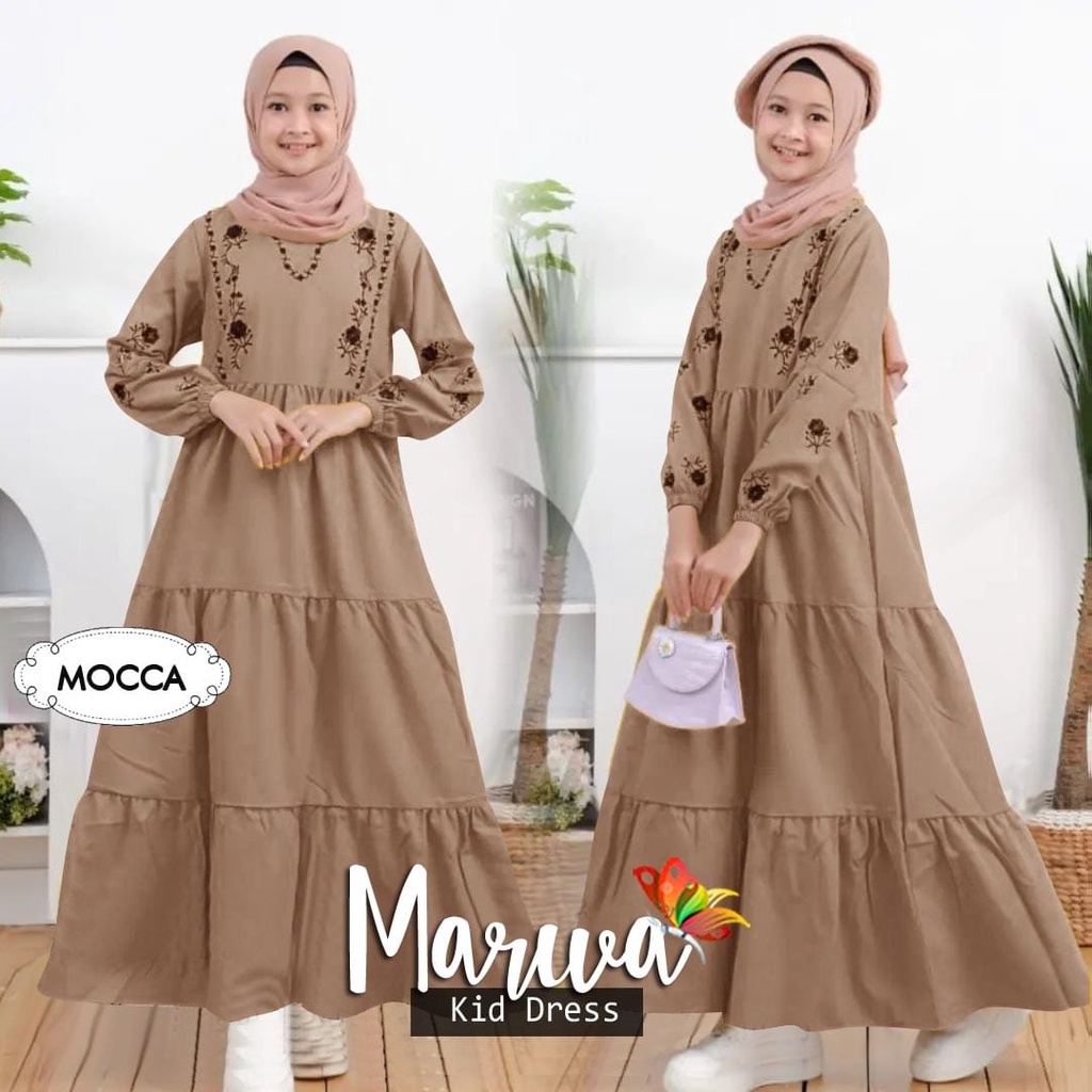 Gamis Anak Usia 8-12 Tahun  Model Gamis Anak Perempuan Trend Terbaru Lebaran  2022 Termurah