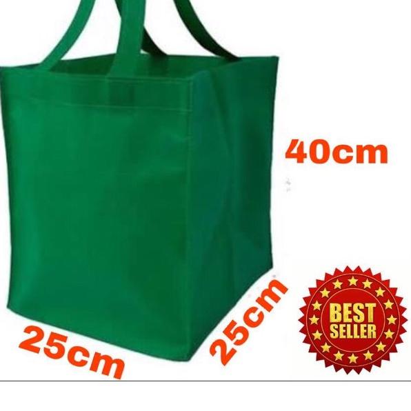 

Tas Kain Dos Nasi 25x25x40 HLS Dus Nasi Souvenir Bag Tas Spunbond Food Box Shopping Bag