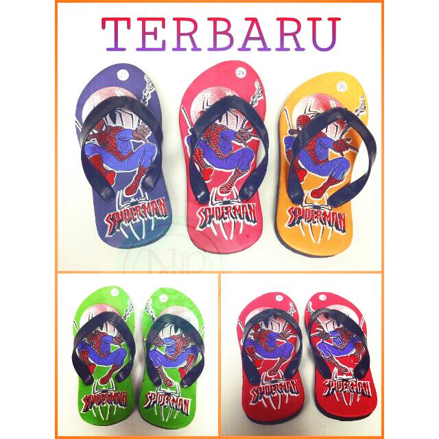 SANDAL ANAK / SANDAL ANAK KARAKTER / SANDAL JEPIT KARAKTER /SUPERHERO