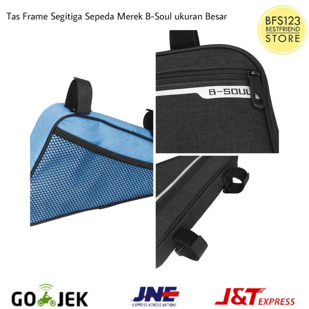 Tas Frame Segitiga Sepeda Merek B-Soul Ukuran Besar