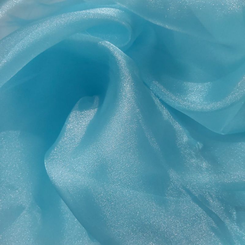 BAHAN ORGANZA METALIK KAIN ORGANZA CRYSTAL HARGA PERSETENGAH METER