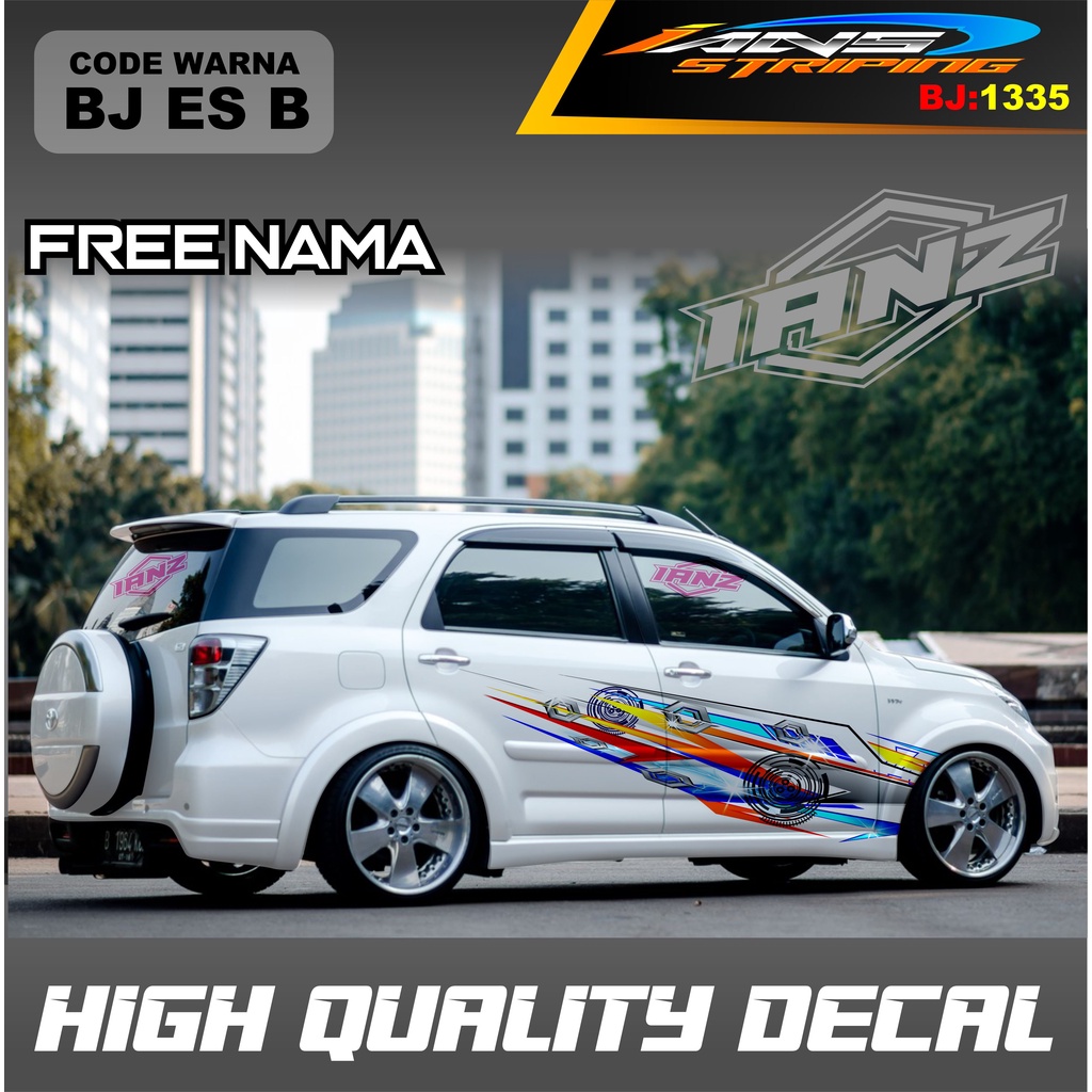 STICKER DECAL MOBIL AVANZA KEREN / VARIASI STIKER MOBIL PAJERO RUSH INNOVA REBORN