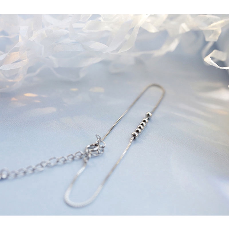 Gelang Manik Transfer Silver 925 Gaya Korea untuk Wanita