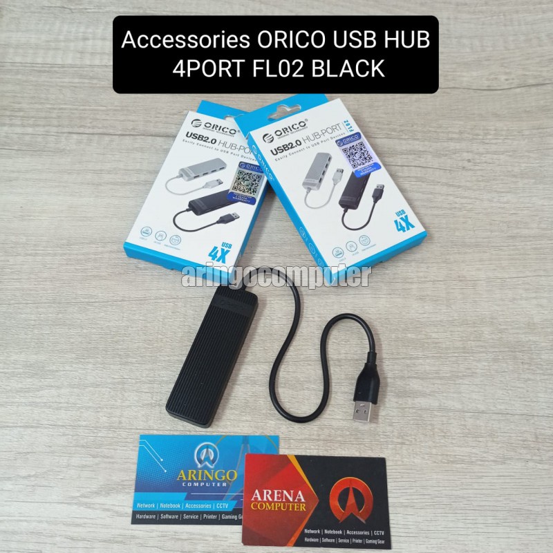 Accessories ORICO USB HUB 4PORT FL02 BLACK