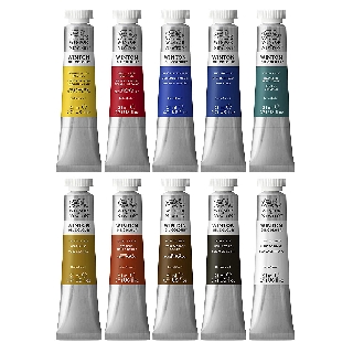  Winsor  Newton  Winton Oil Colour Basic Set 10 x 21ml 