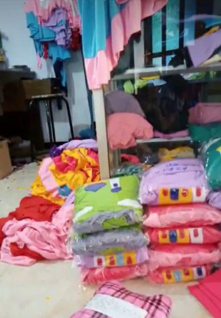 Masker Hijab Headloop Kain Oxford Fashion Organza