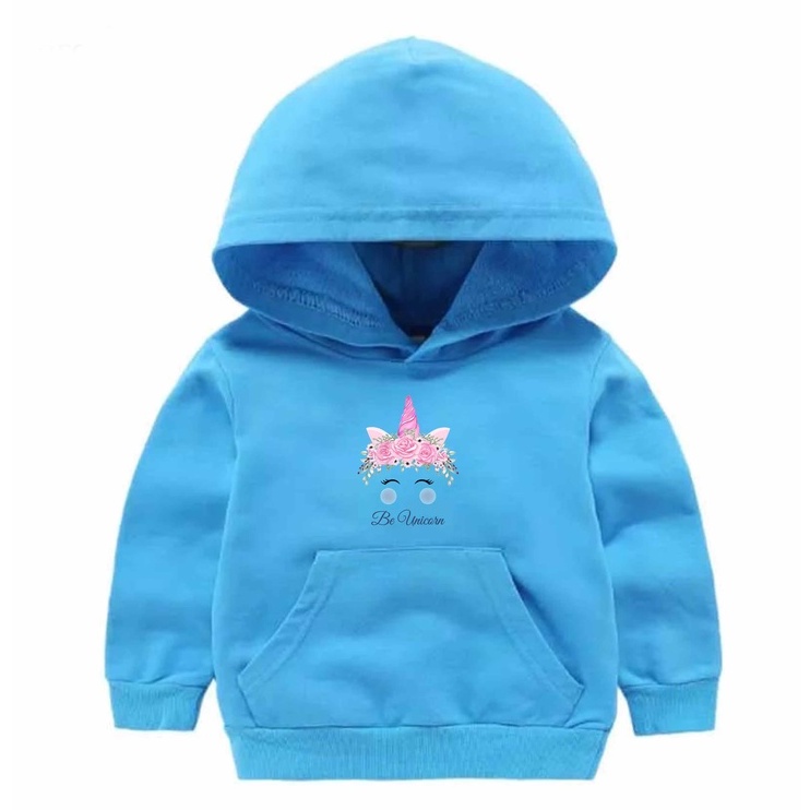 Hoodie Be Unicorn Sweater Pakaian Anak M - XXL