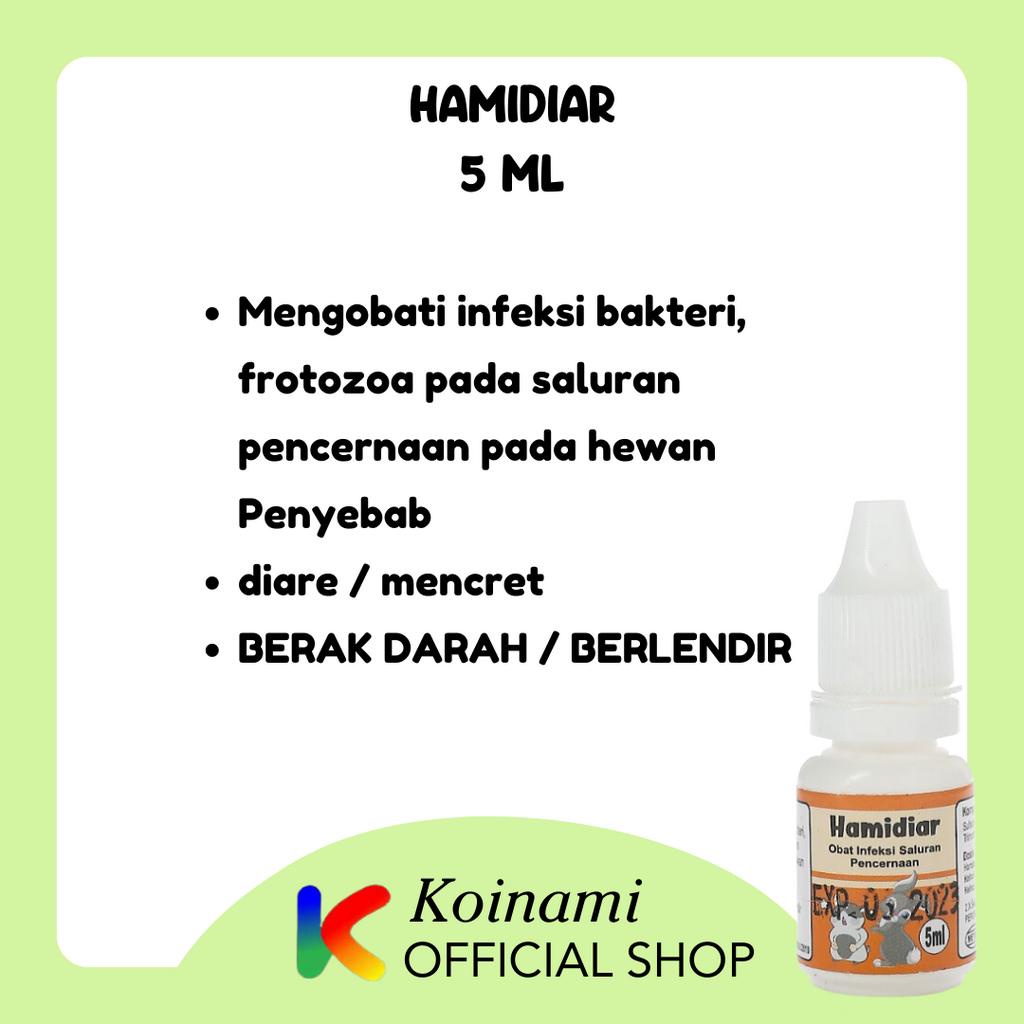 Hamidiar 5 ml / Obat Diare Hamster / Obat Diare Kelinci / Obat Mencret Kelinci Hamster / BTM