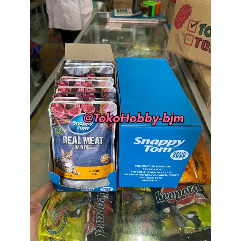 snappy tom pouch 1 PAK ISI 12 sachet 85gr - makanan basah kucing adult kitten cat wet food