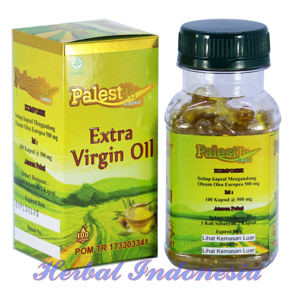Minyak Zaitun Palestin 100 kapsul | Extra Virgin Oil | Minyak zaitun Palestine