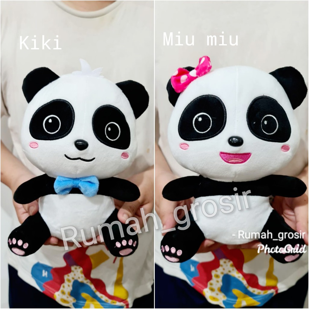 Boneka Baby Panda Sitting Ukuran Kecil