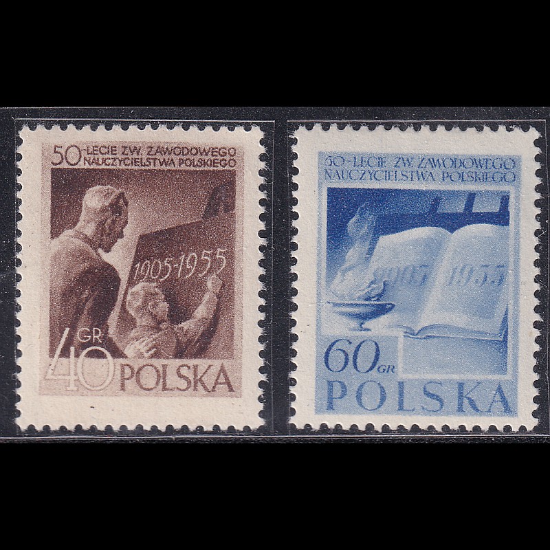 

Prangko Poland 1955 - The 50th Anniversary of the Trade Union for Teachers in 1955
