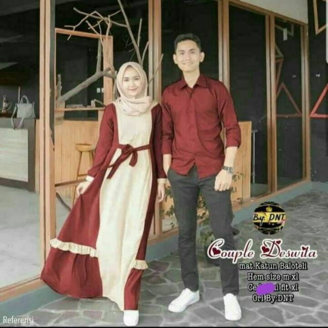 CP DESWITA COUPLE MOSCREPE COUPLE GAMIS RAMADHAN 2021