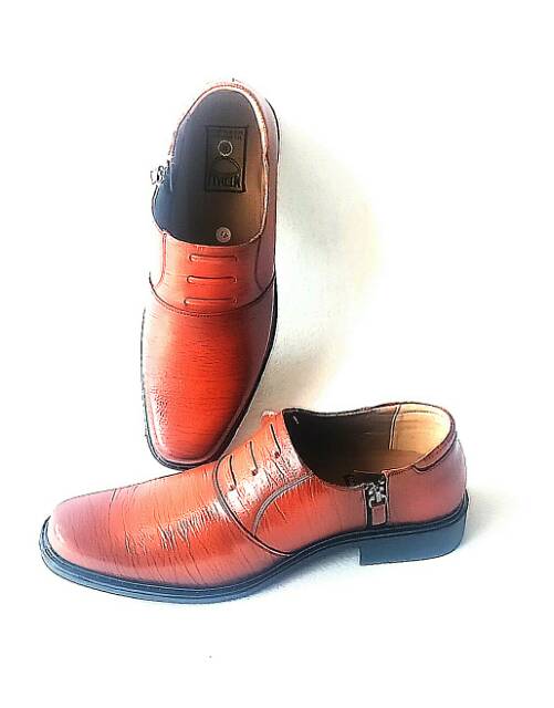 Mandiens - Sepatu Kulit Asli PDH SJ175 Original Medali Export Quality