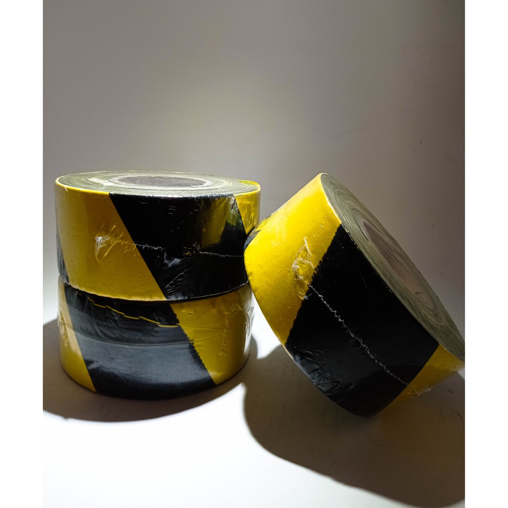 Barricade tape Police line  Hitam Kuning 3&quot; x 300 meter