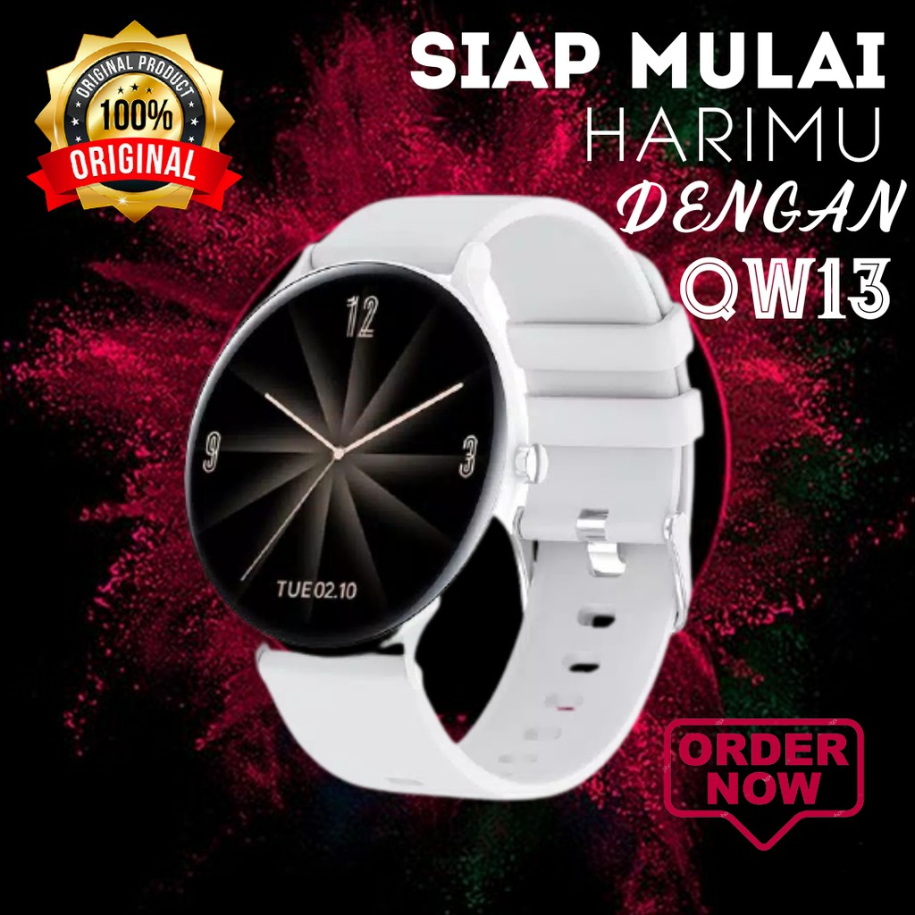 Smartwatch Aolon Smart Watch QW13 Original Waterproof IP67 Custom Watchfaces Desain Slim