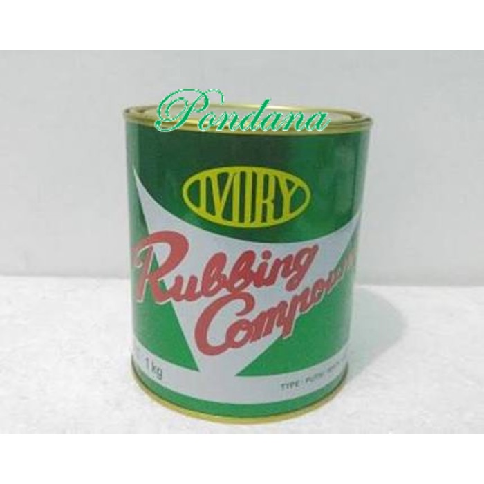 READY MURAH Rubbing compound ivory/Kompon Putih mobil motor kemasan 1 kg
