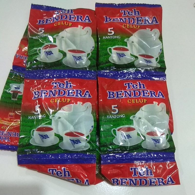 

Teh BENDERA celup sachet, rcg