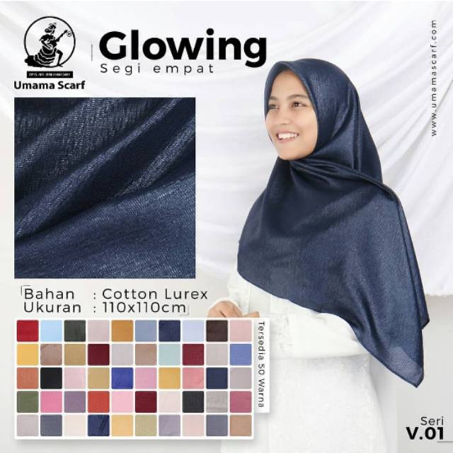 Jilbab Segi Empat Umama Glowing