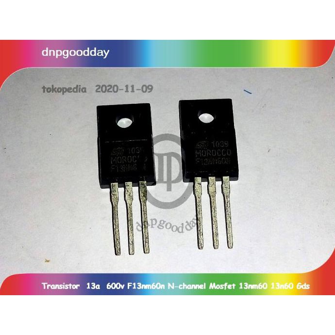 Transistor 13A 600V F13Nm60N N Channel Mosfet 13Nm60 13N60 Dnpgood11 Segera Dapatkan