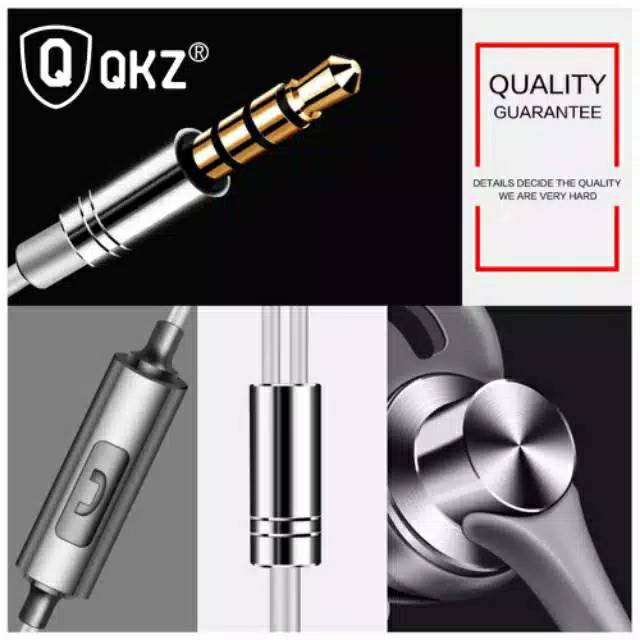 QKZ EQ1 with Mic EQ1 Hifi Stereo Bass 3D Sound Earphone