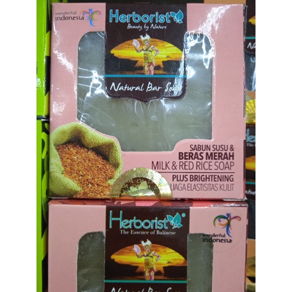 Herborist Sabun Susu & Beras Putih dan Sabun Susu & Beras Merah 80 Gram