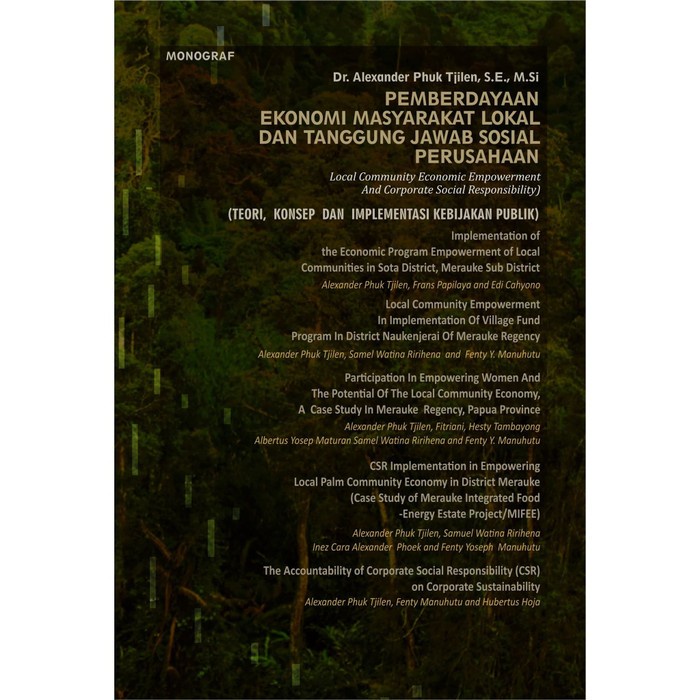 

Buku Pemberdayaan Ekonomi Masyarakat Lokal dan Tanggung Jawab Sosial