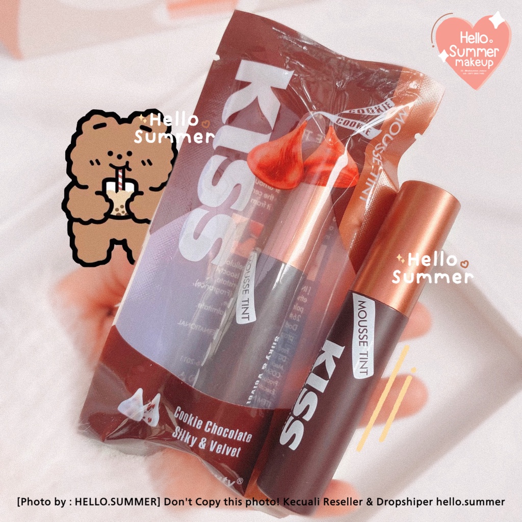 𝐌𝐎𝐔𝐒𝐒𝐄 𝐓𝐈𝐍𝐓 - Kiss Beauty Almond Chocolate Mousse Tint Matte Dupes Etude x Hersheys