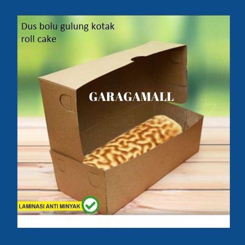 

Kotak kue box kue dus kue bolu gulung kraft kotak bolu gulung dus roll cake cake box uk 32x12.5x8.5cm (20 pcs)