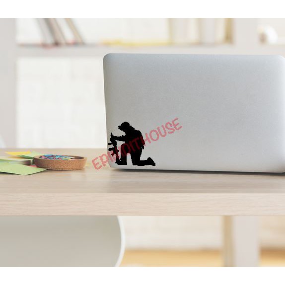 Stiker Prajurit Tentara Soldier Mobil Kaca Motor Laptop Helm Sepeda