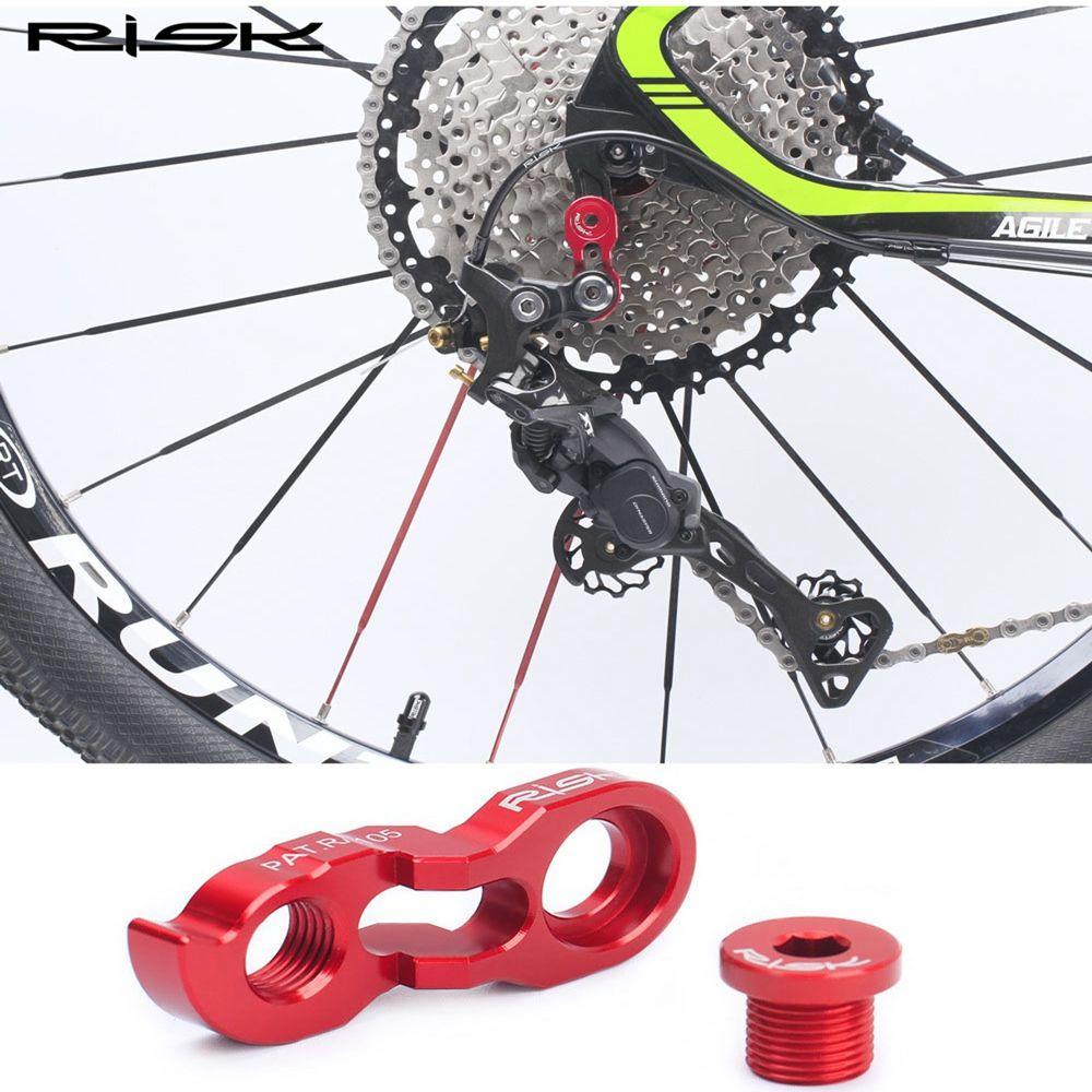 R-FLOWER Kaitan Derailleur Belakang Hitam/Red Extender Kaset Gantungan Frame Tail Hook Converter Extension