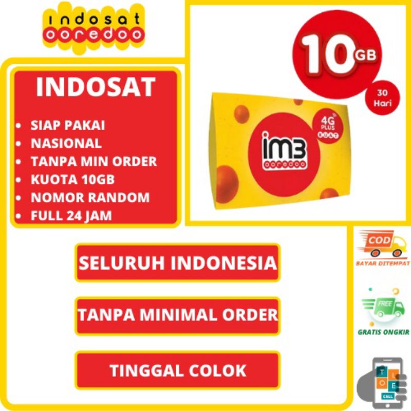 KARTU PERDANA IM3 10GB