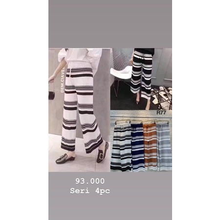 Celana Kulot Rajut Import Tebal