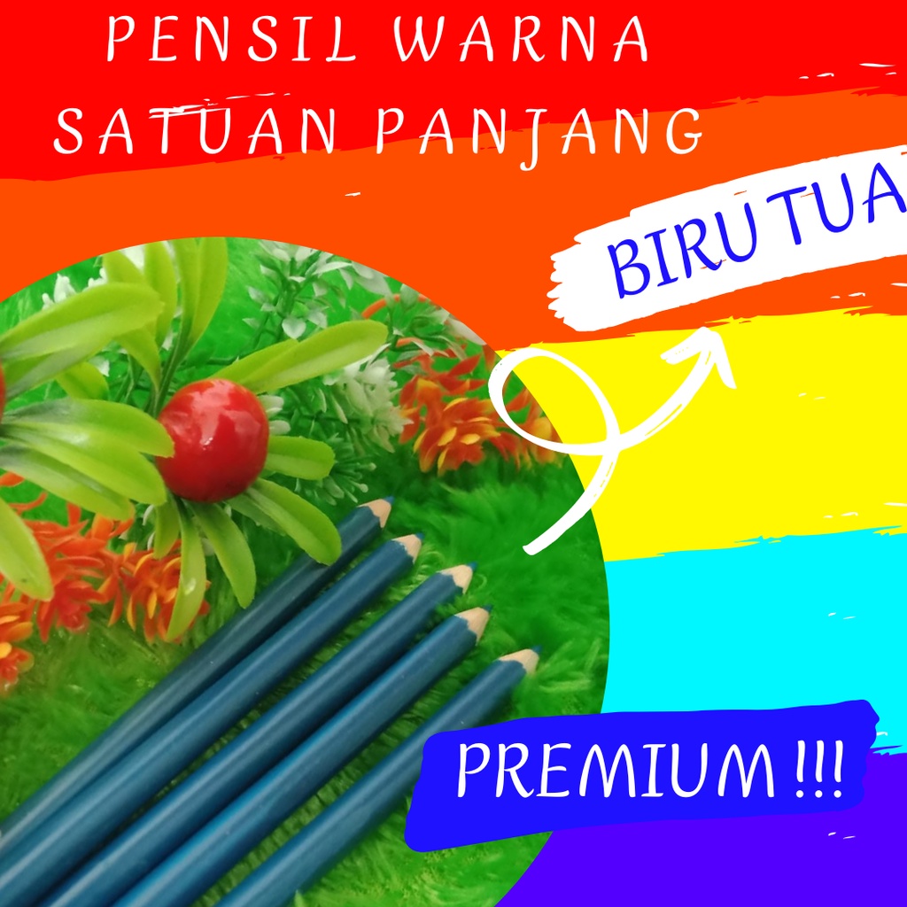 

Pensil Warna Panjang Satuan Biru Tua Panjang Mewarnai Hadiah Menggambar Pencil Warna Terpisah Rekomendasi Anak - Anak Desain Murah