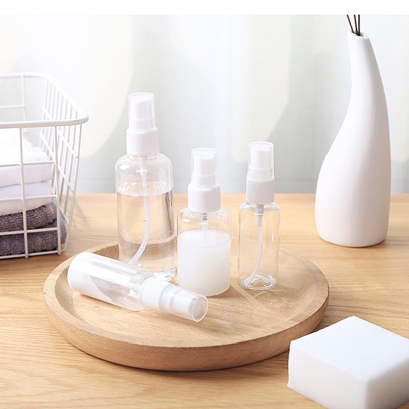 Botol Kosmetik Kosong Model Semprot Transparan Ukuran 30 / 50 / 100ml Untuk Travel