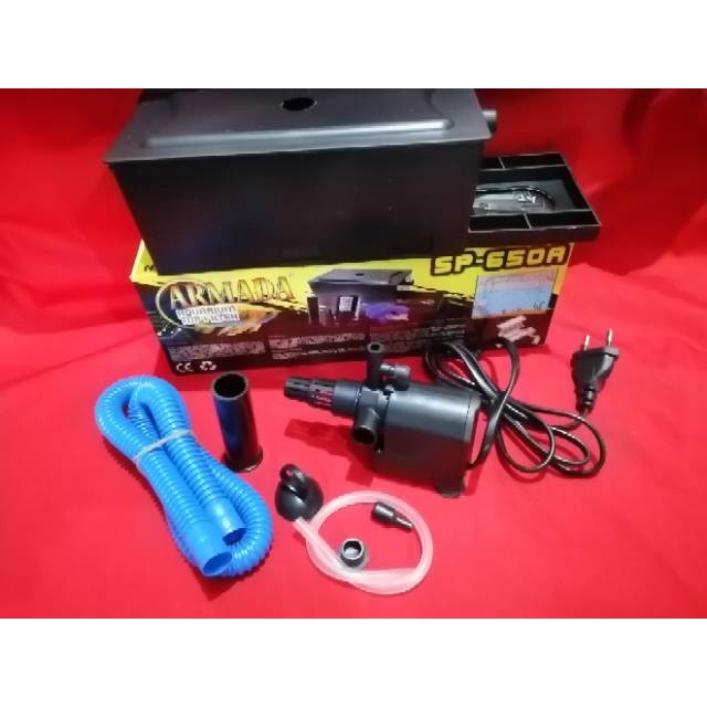 Mesin Aquarium Armada SP-650A Paket Lengkap Mesin Air Aquarium Mini 30 CM  TERMURAH PRODUK BERKUALIT