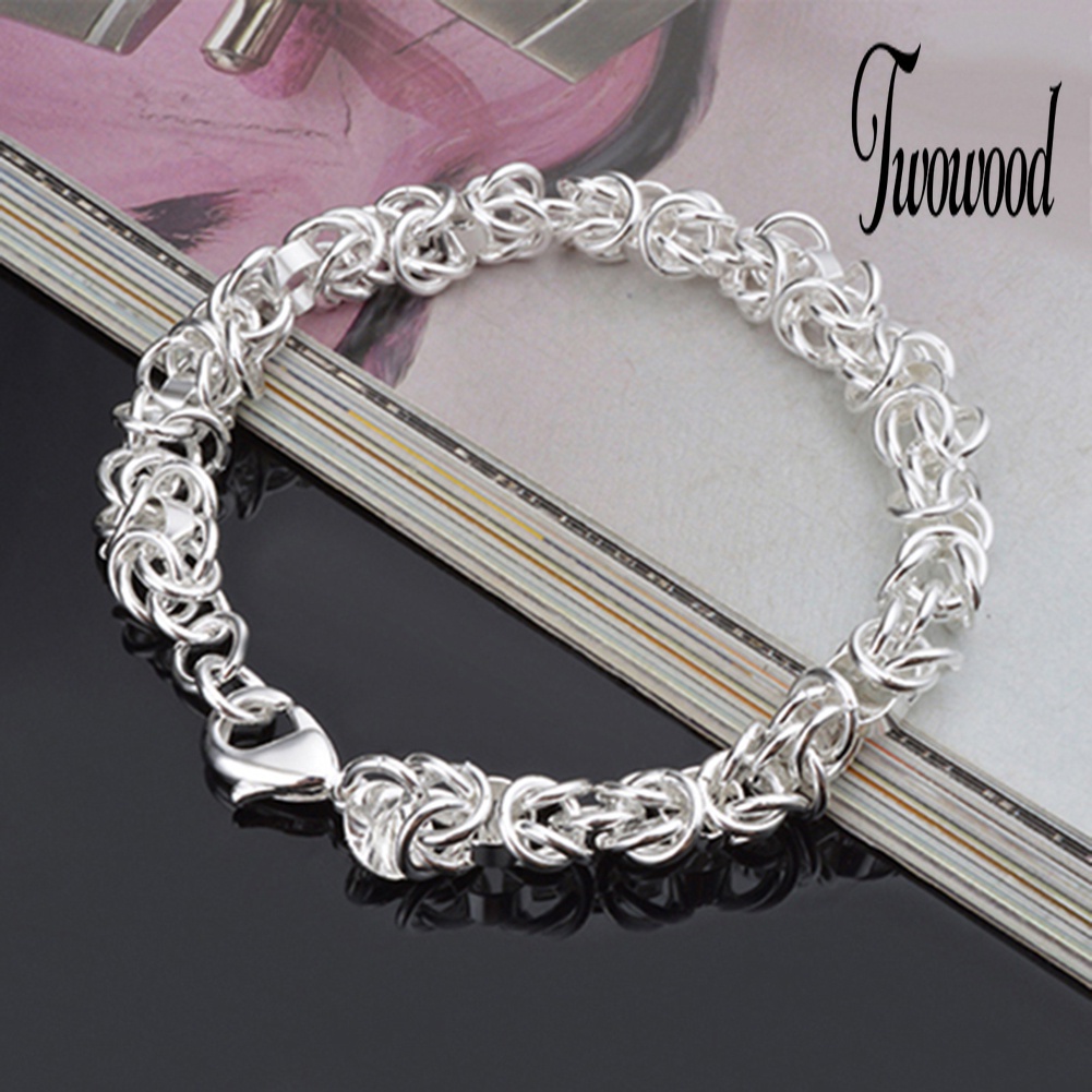 Gelang Rantai Bahan Sterling Silver 925 Untuk Wanita