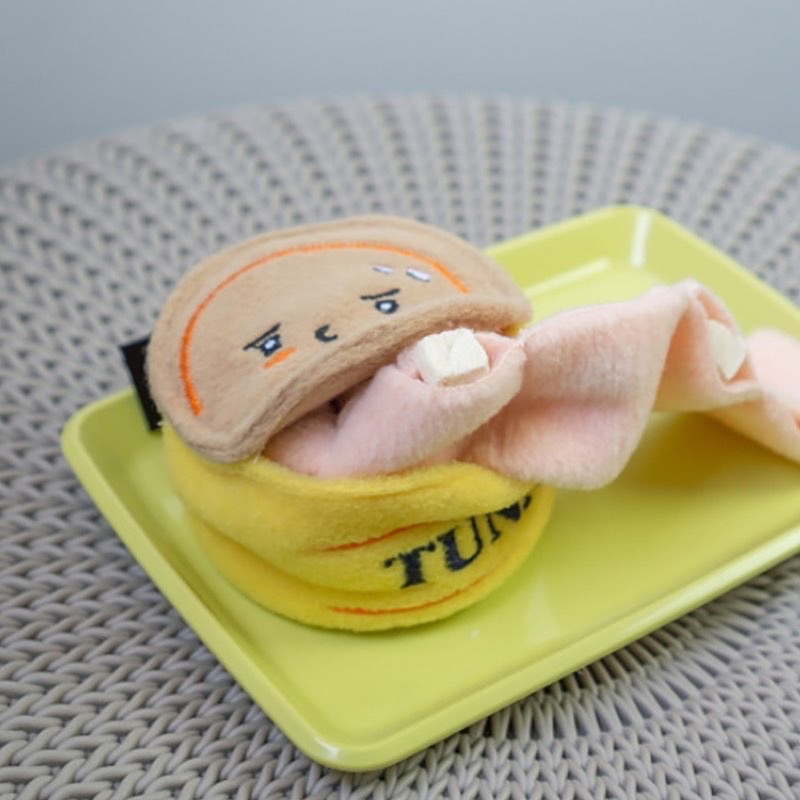 Korea kaleng tuna toy hidden and sniff  food toy