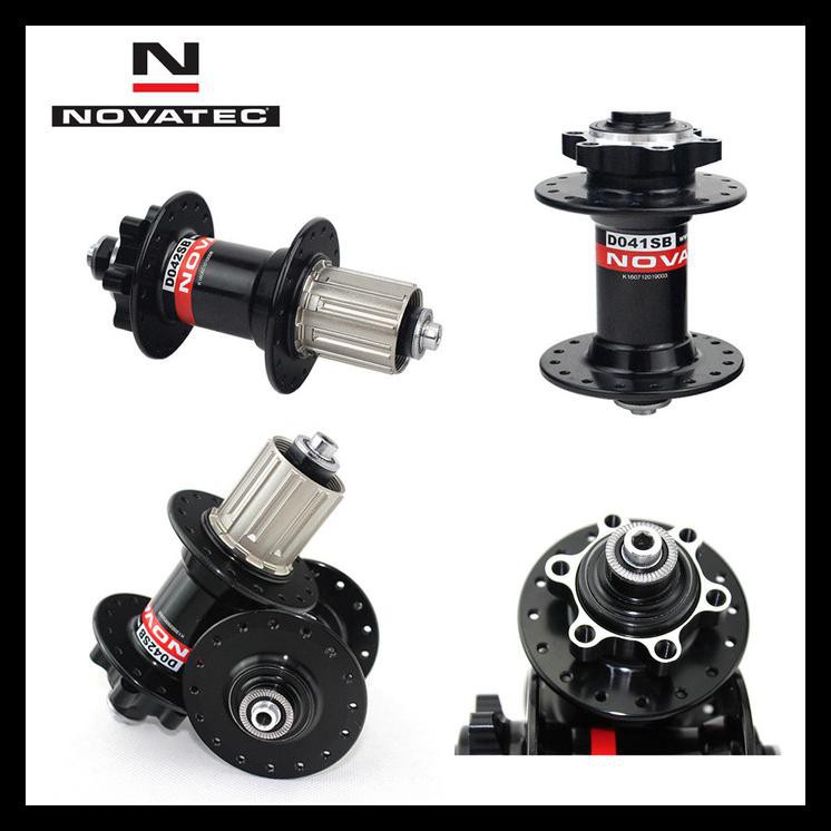 TERMURAH Hub FreeHub Novatec 28 Hole Six Bolt Sealed Bearing Jangkrik–2 Warna - Black