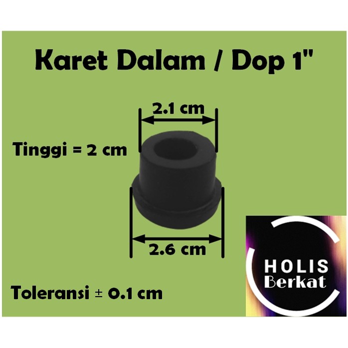 Karet Alas Kaki Lemari Rak Meja Kursi Dalam/Karet Pipa Dop 1 Inch