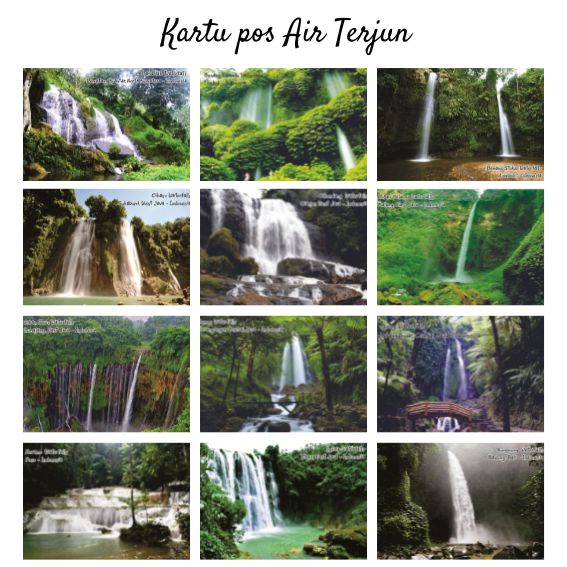 

MC- Kartu pos Kartupos Air Terjun / Waterfalls Postcard